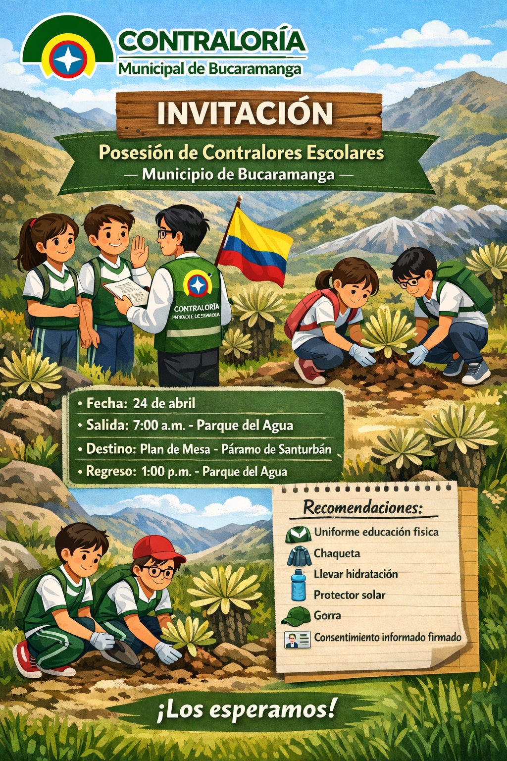  Posesión de contralores escolares 2026