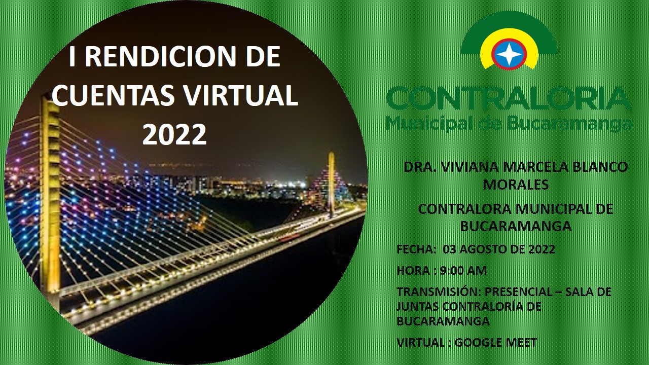 Invitación Primera Rendición de Cuentas Virtual 20...