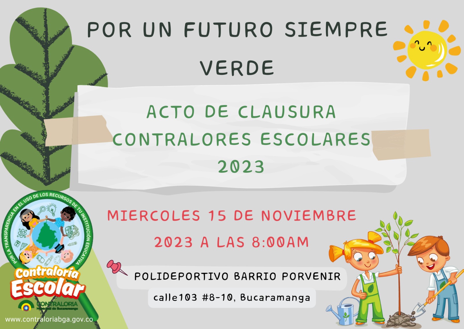 ACTO DE CLAUSURA CONTRALORES ESCOLARES-2023
