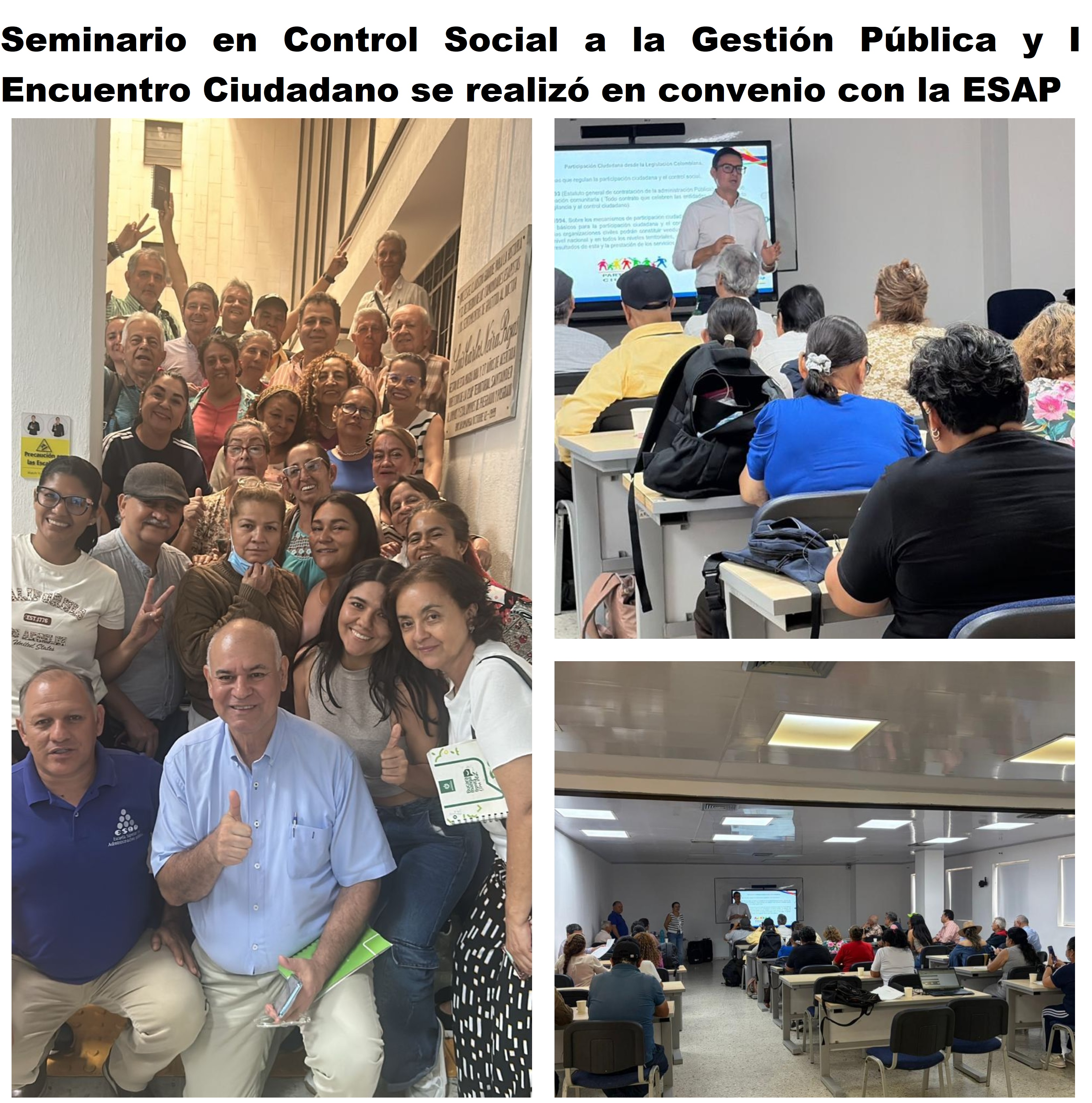 Seminario en Control Social a la Gestión Pública